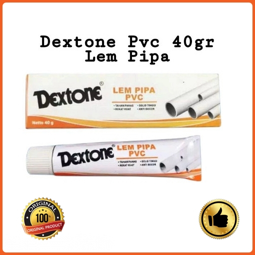 Lem Pipa PVC Dextone 40gr Lem paralon tahan air