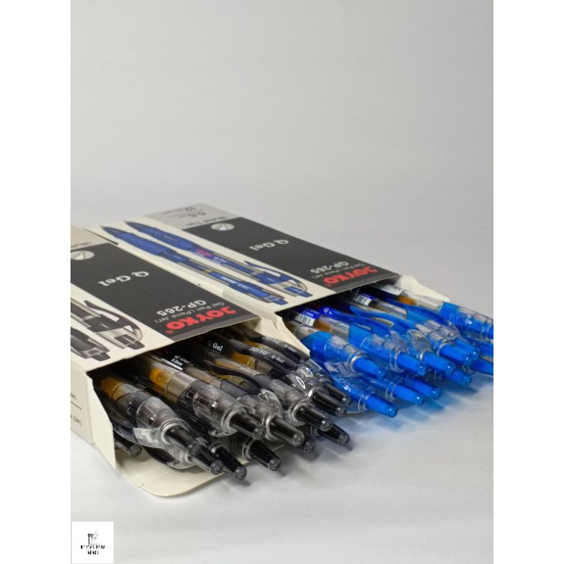 

Pulpen joyko warna hitam dan biru gellpen GP-265