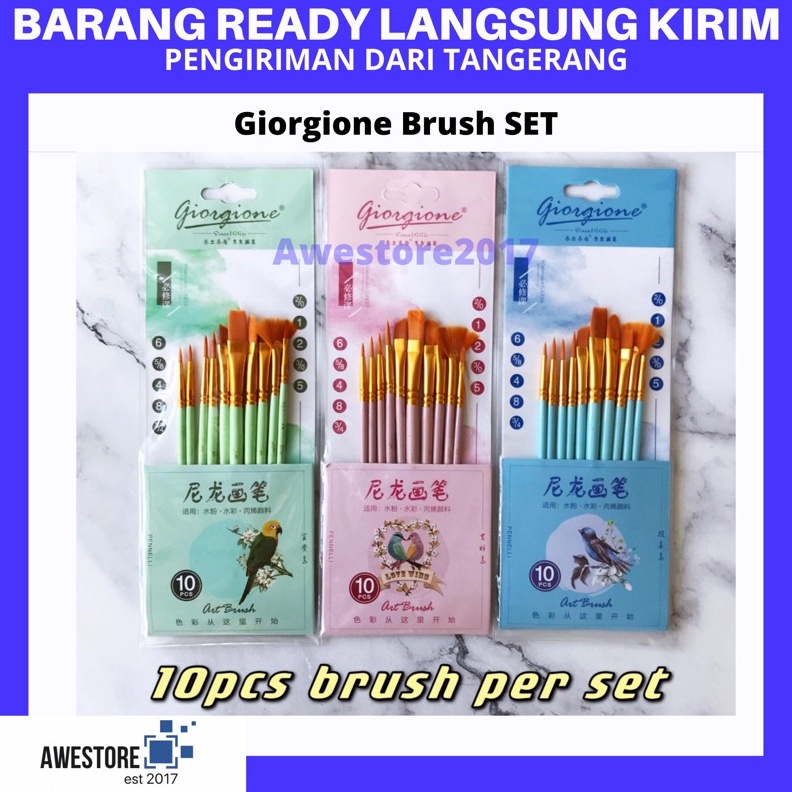 

Giorgione Brush Set G188 Kuas Lukis Set 1 Bird Series Water Color o K1K7