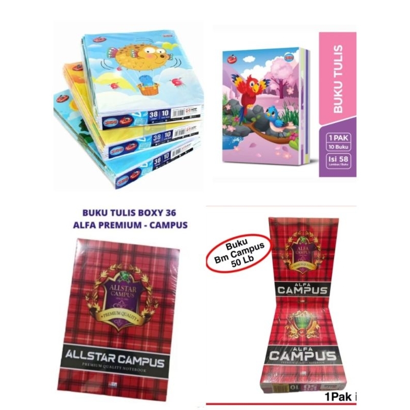 

Buku Tulis Sidu dan Campuss 38 Lembar 58 Lembar 36 Lembar