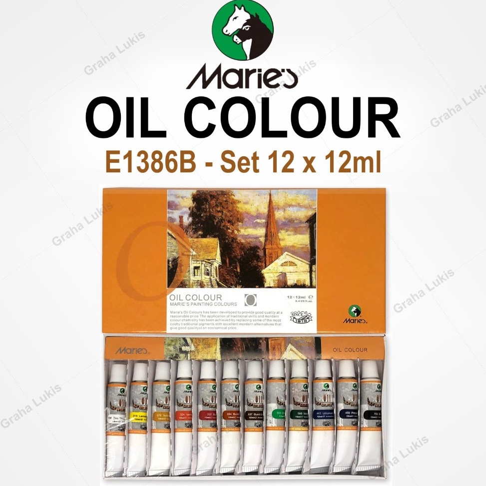 

Cat Minyak Maries Oil Color Set 12 E1386B k X3K2