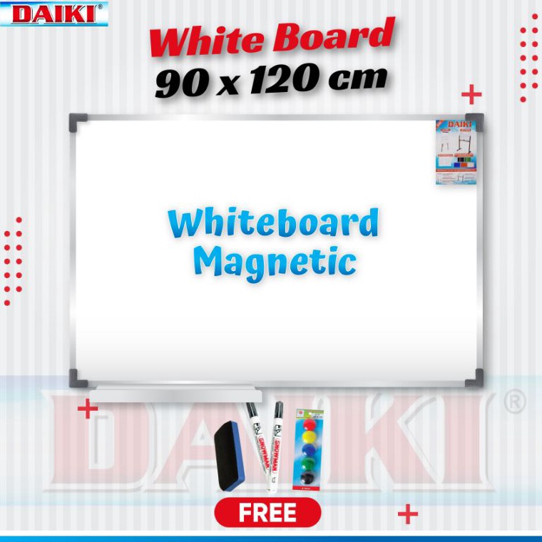 

Papan tulis Whiteboard Magnetic DAIKI Uk 9x12 Cm k DV6