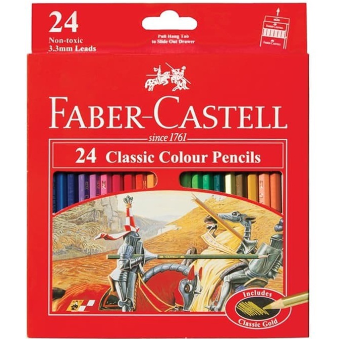 

PENSIL WARNA FABERCASTELL 24 PANJANG n P5R4