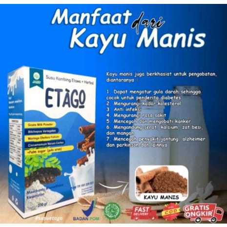 

Susu Gemuk Susu kambing Etawa ETAGO plus Herbal