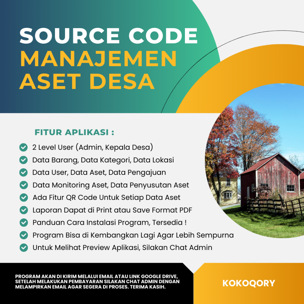 SOURCE CODE MANAJEMEN ASET DESA (CODEIGNITER)