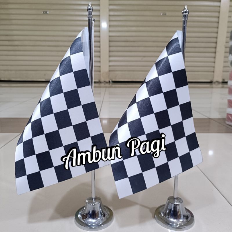 

best seller tiang stenlis meja+bendera start bendera finish bendera catur