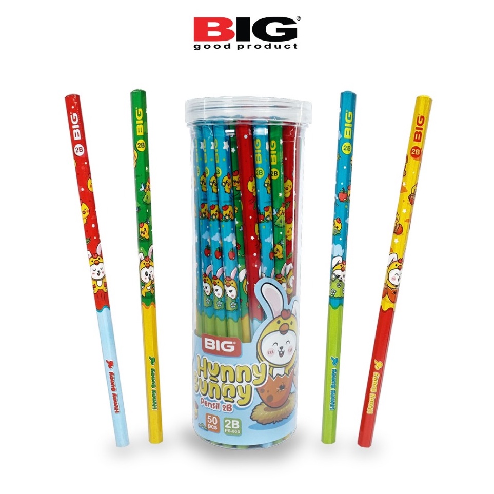 

5 Pcs BIG Pensil 2B Karakter Seri Hunny Bunny Graphite Pencil Extra Dark PS5 t P3Z9