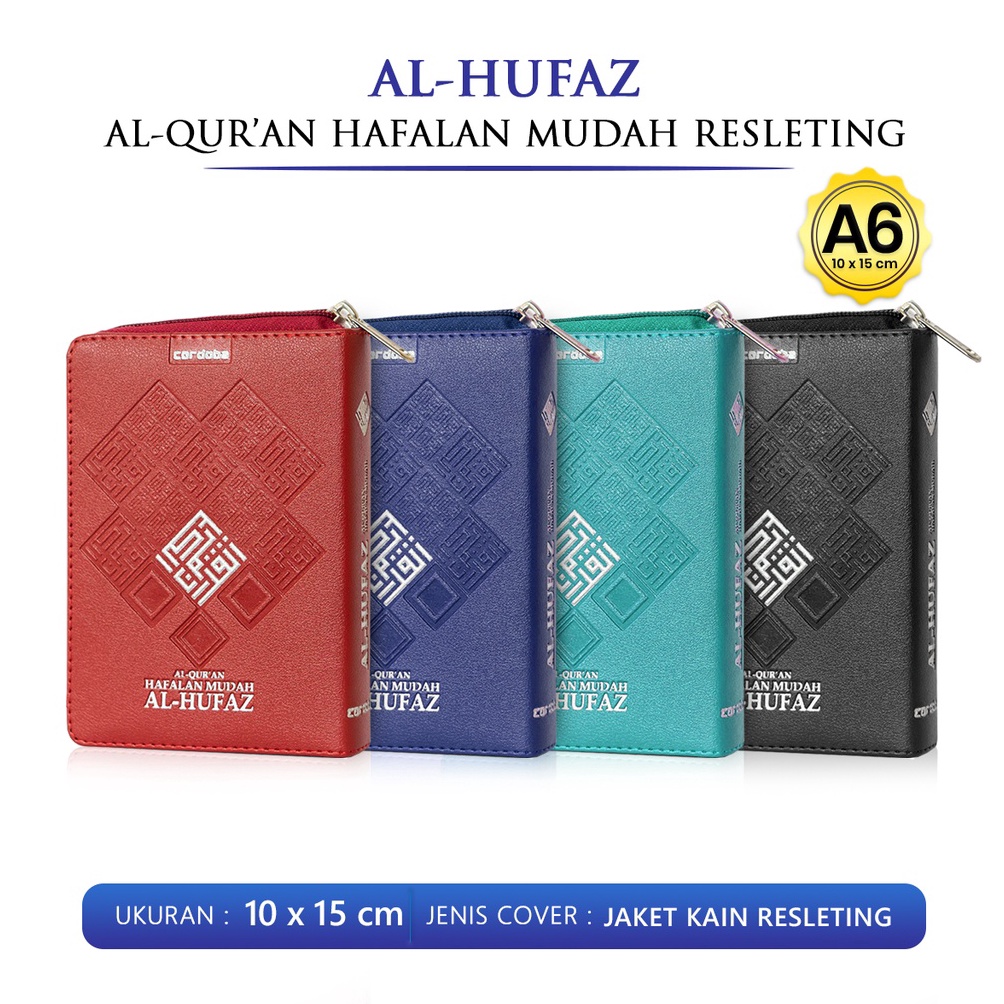 Alquran Kecil Saku Mini Al Hufaz A6 Al quran Terjemah Tajwid Resleting Quran Hafalan Mudah Cover War