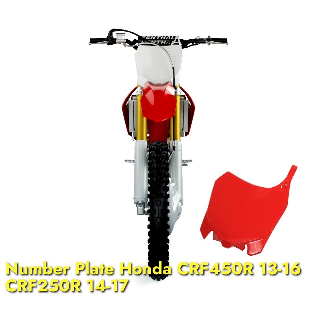 Papan nomor CRF150 cover nomer start CRF250R 2014-2017, number plate CRF450R 2013-2016