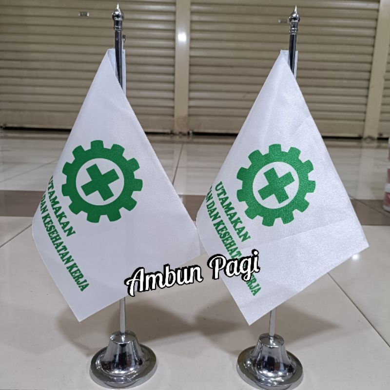 

best seller tiang stenlis meja+bendera K3