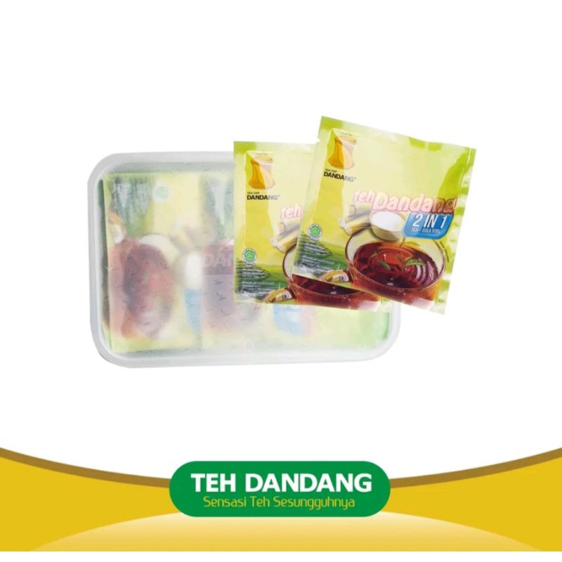 

TEH DANDANG CELUP 2in1 TEH DAN GULA FREE LUNCH BOX [HARGA 2 RENCENG ISI 12 SACHET]