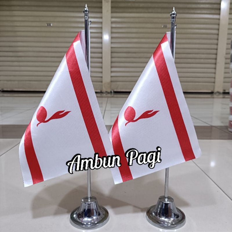 

best seller tiang stenlis meja+bendera sekolah bendera Tunas kelapa bendera Pramuka