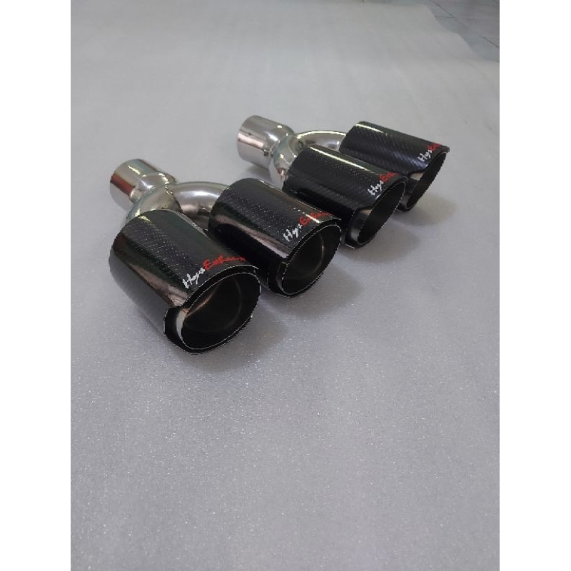 Tail Pipe Carbon Diesel/ Bensin 3.5 Inch Muffler Cutter Innova VRZ Fortuner Venturer Pajero Full Sta