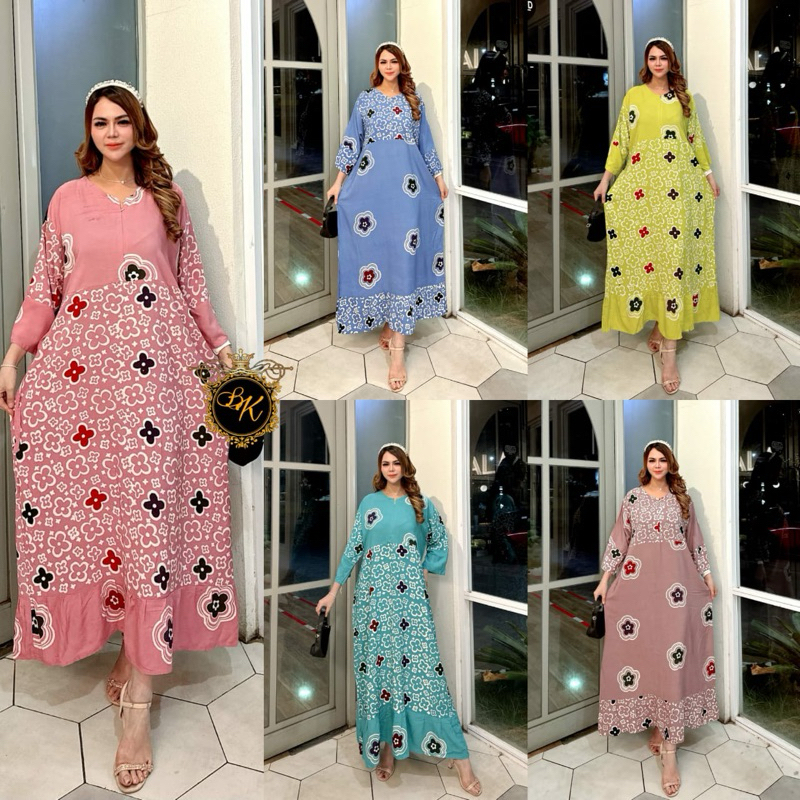 Terbaru Gamis Cap Wanita Jumbo Ld 130| Longdress Cap Jumbo Ld 130| Longdress Busui | Gamis Jumbo Ld 