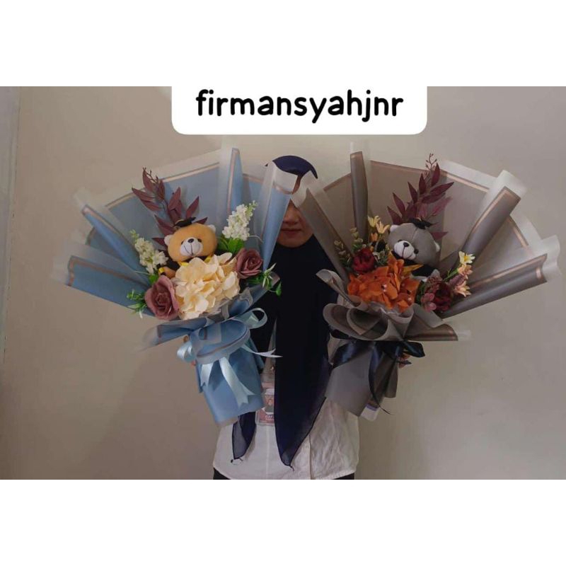 BUKET BUNGA WISUDA BONEKA TEDDY BEAR || BUKET BUNGA BONEKA || BUCKET WISUDA