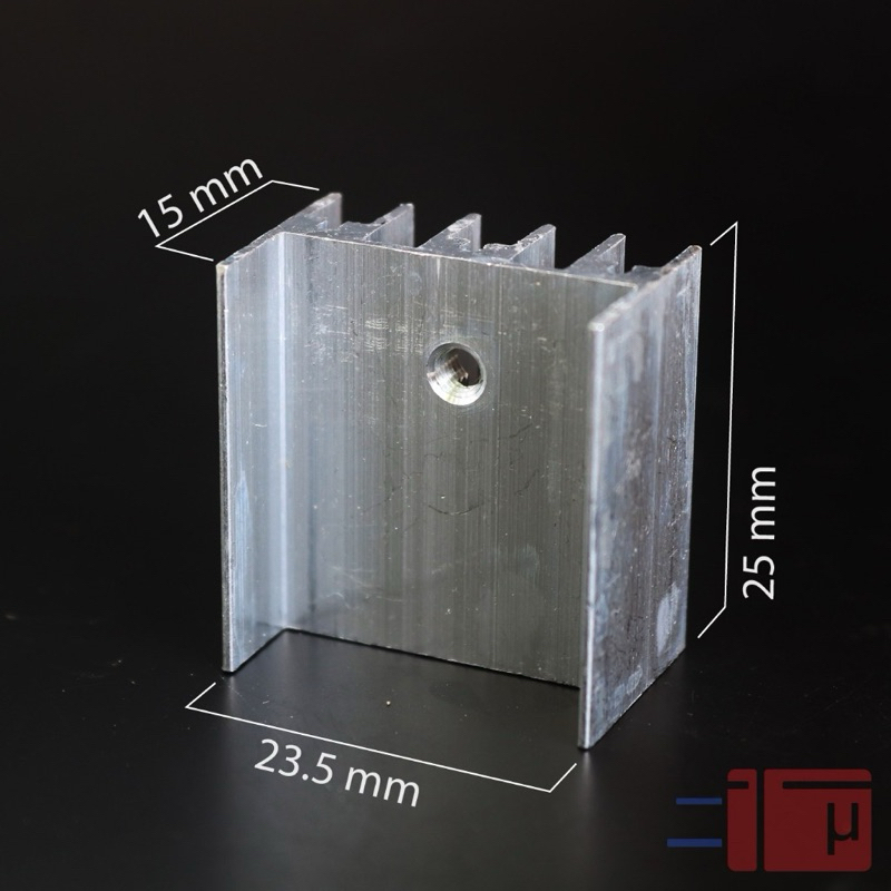 PENDINGIN TRANSISTOR Atau Heatsing 8 sirip bahan tebal
