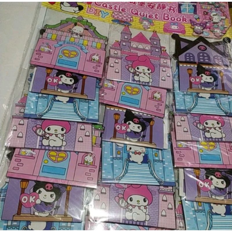 

DIY Castle Stiker Sanrio motif kirim random satuan