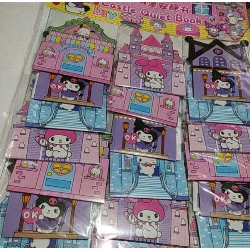 DIY Castle Stiker Sanrio motif kirim random satuan