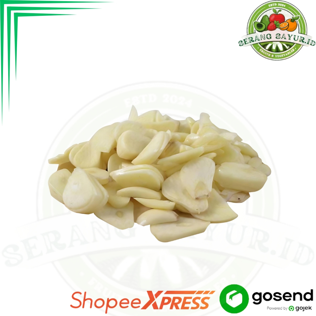 

BAWANG PUTIH IRIS 250 GR FRESH