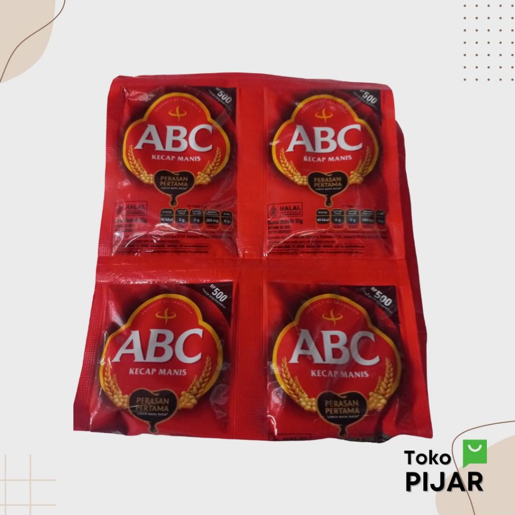 

Kecap Manis ABC Renceng Kecap ABC Sachet 15 ml Kecap ABC 500