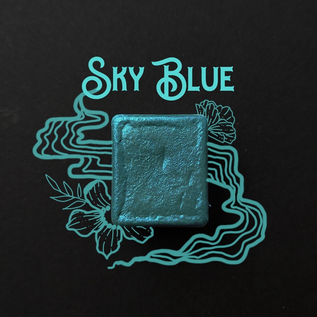 

Dreamy Poppies Metallic Handmade Watercolor Series 7 g S6K6