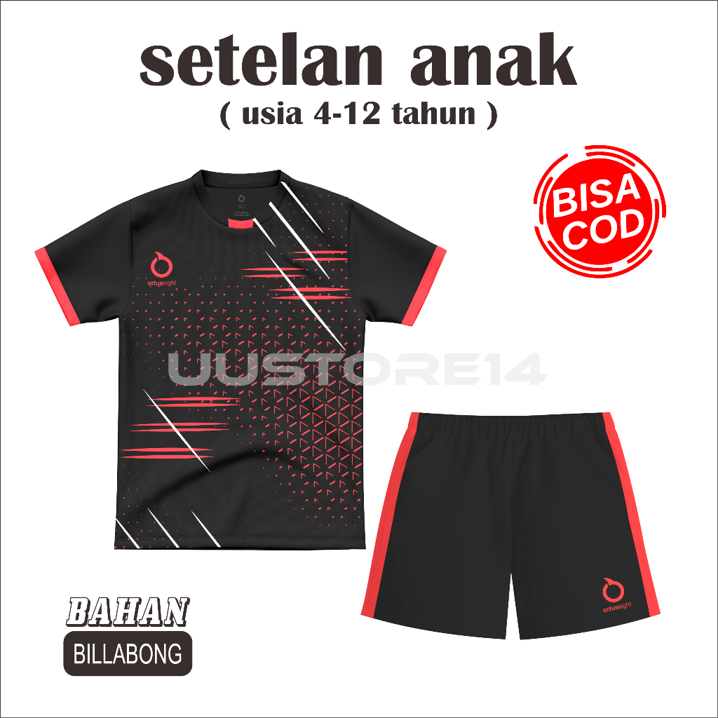 baju stelan anak kaos olahraga bola futsal vollyball kaos seragam team usia SD SMP terbaru murah