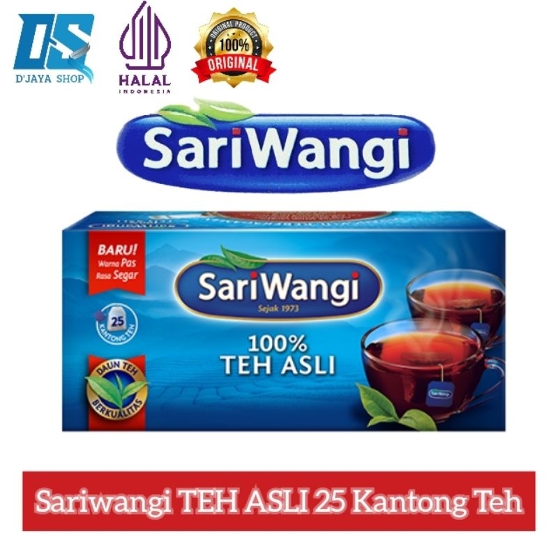 

SariWangi 100% TEH ASLI/Teh Hitam Pilihan 25 Kantong Teh