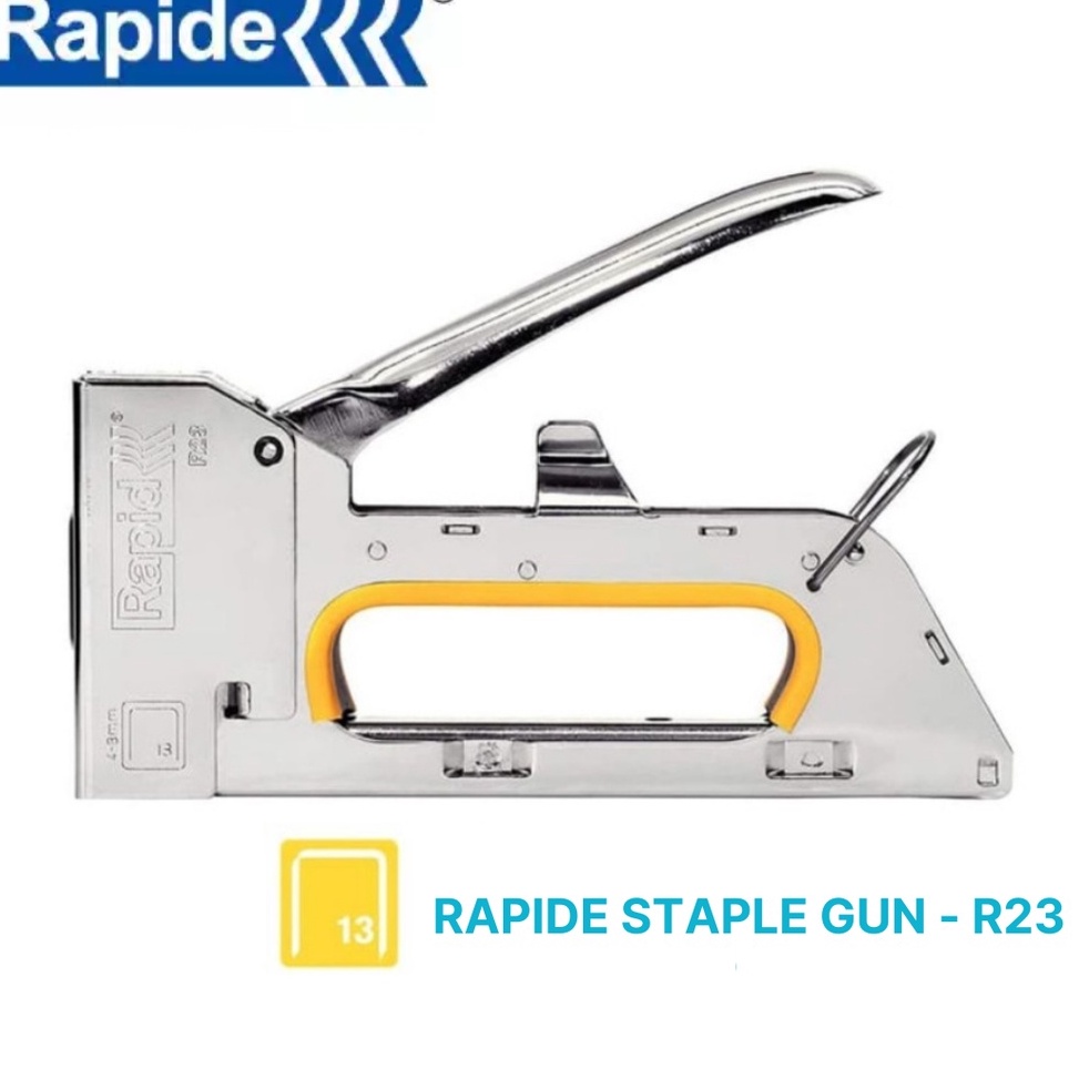 

DIJAMIN ASLI RAPIDE Staple Stapler Gun Tacker R23 Staples Hekter Gun Tembak Manual untuk Pengerjaan Sofa Jok Motor Kursi Laminating Dekorasi b P6F4