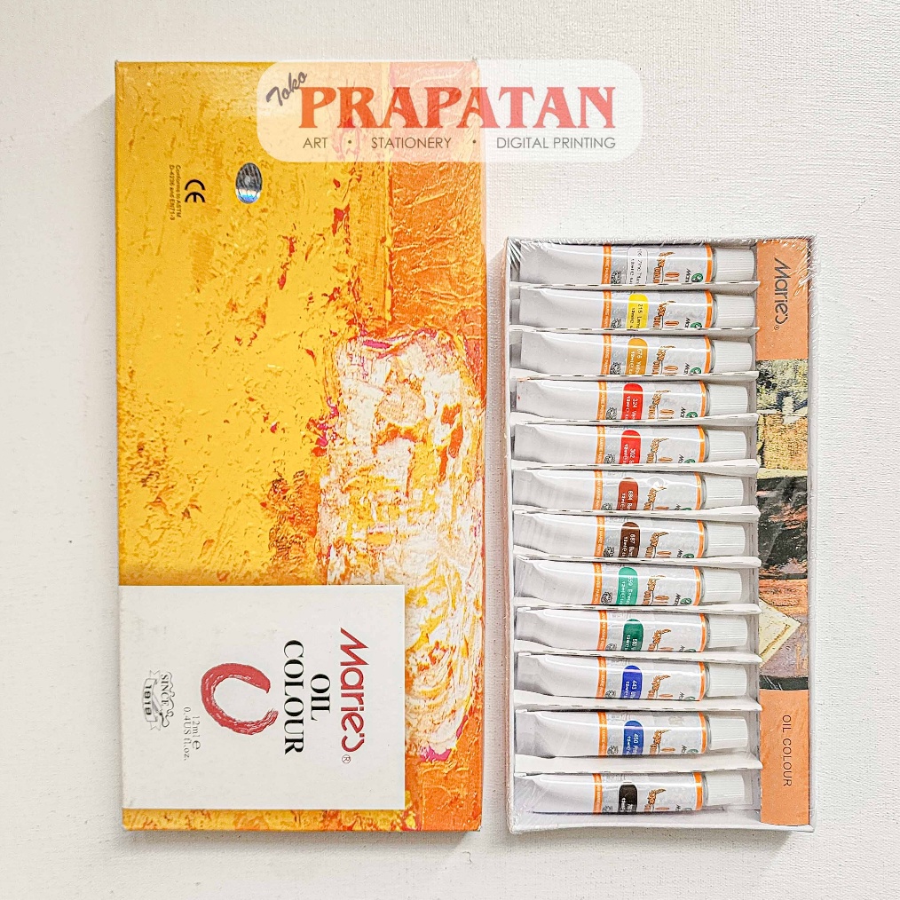 

KODE D97C Cat Minyak Set Maries 12ml Maries Oil Color Set