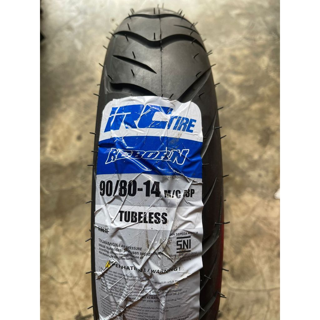 IRC- BAN TUBELESS 90/80-14 REBORN  BAN DEPAN MOTOR VARIO 125/150 LED NEW