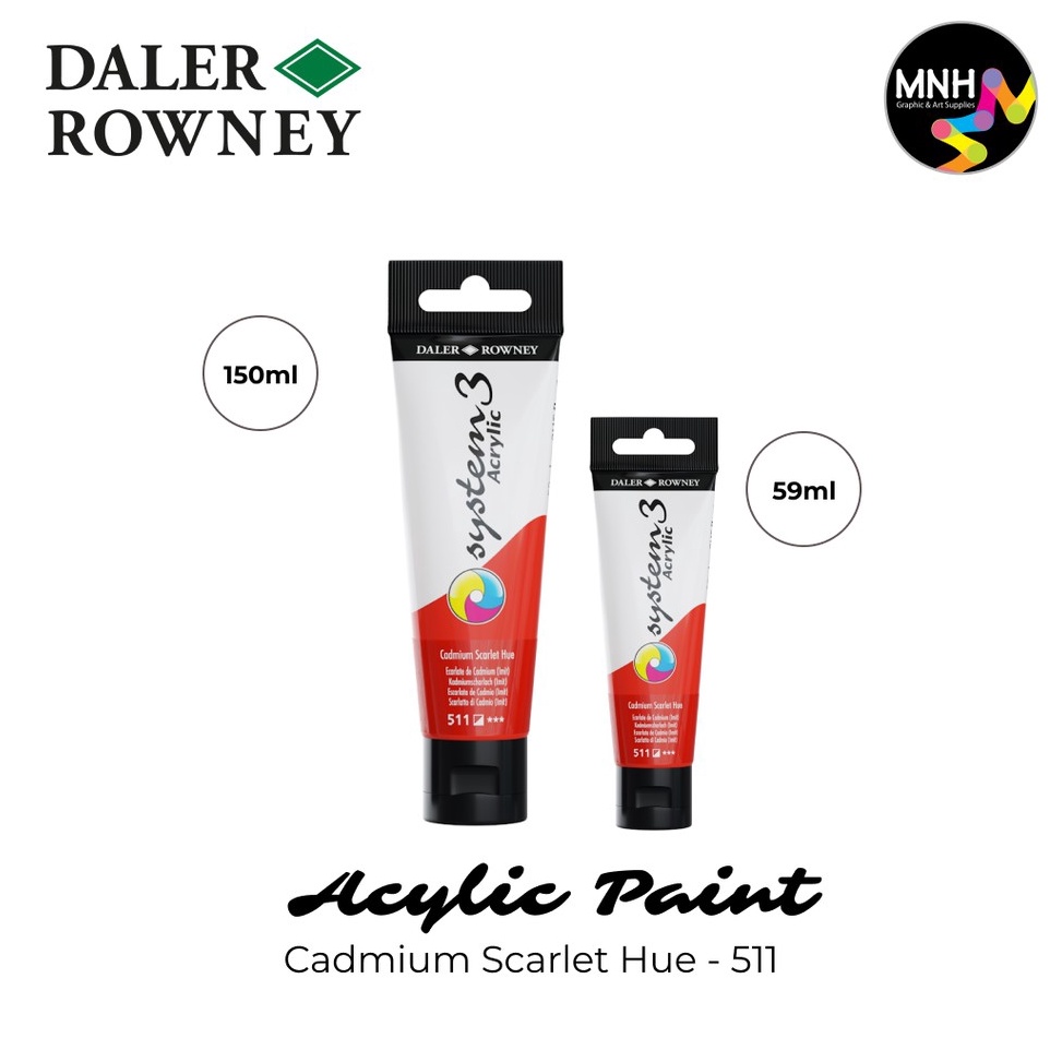 

KODE I8E Daler Rowney System3 Cat Akrilik Acrylic Paint Red Purple