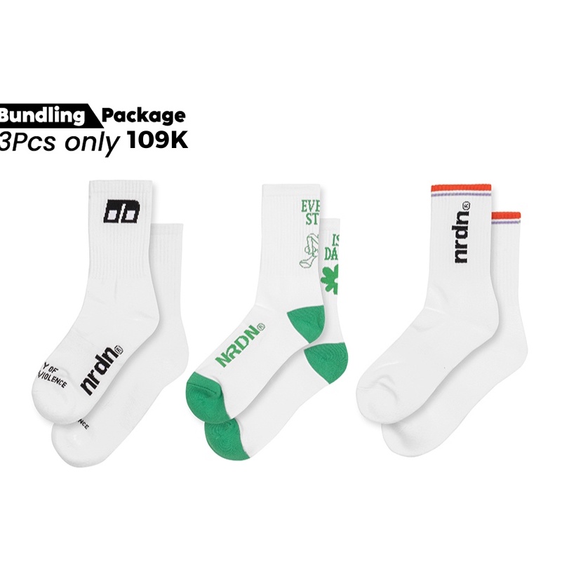 KODE H68X NRDN Clothing Kaos kaki Oldschool Logo Socks