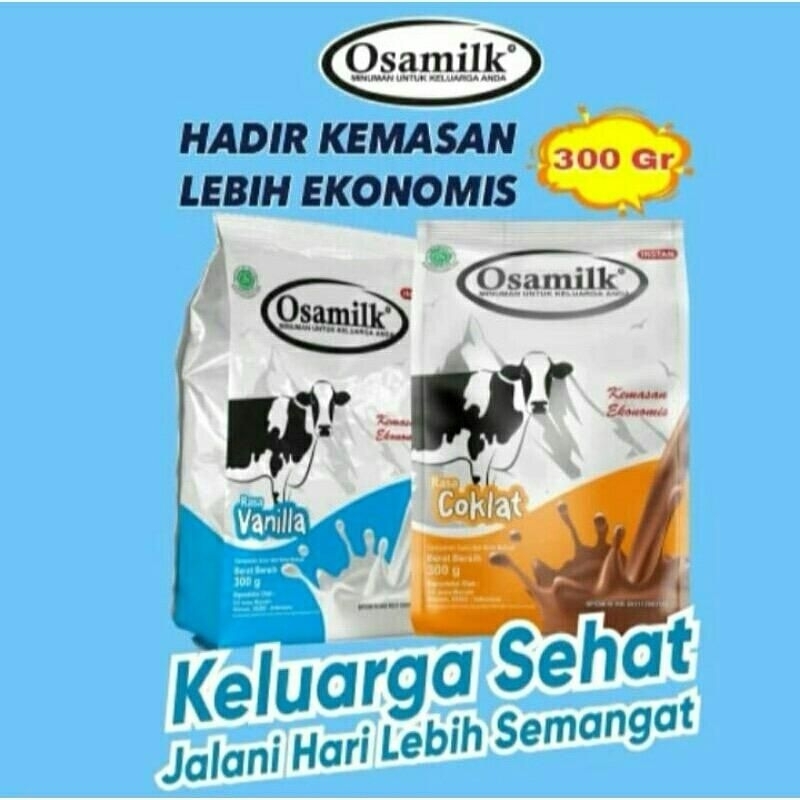 

osamilk 300gr - rasa coklat vanila penggemuk badan