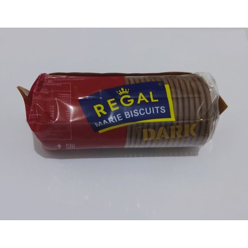 

Regal Marie Biscuit Dark Less Sweet Marie Gosong 230gram