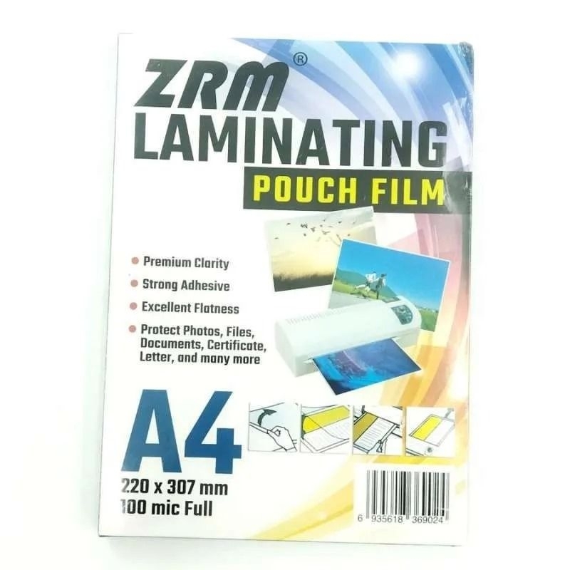

ZRM PLASTIK LAMINATING A4 100 MICRON