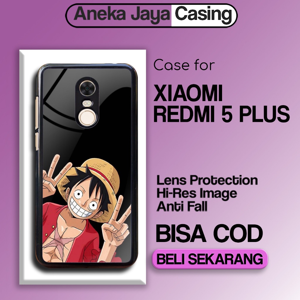Case Redmi 5 Plus Terbaru - Casing Redmi 5 Plus - Motif Anime Op - Hardcase Premium Glossy - Softcas