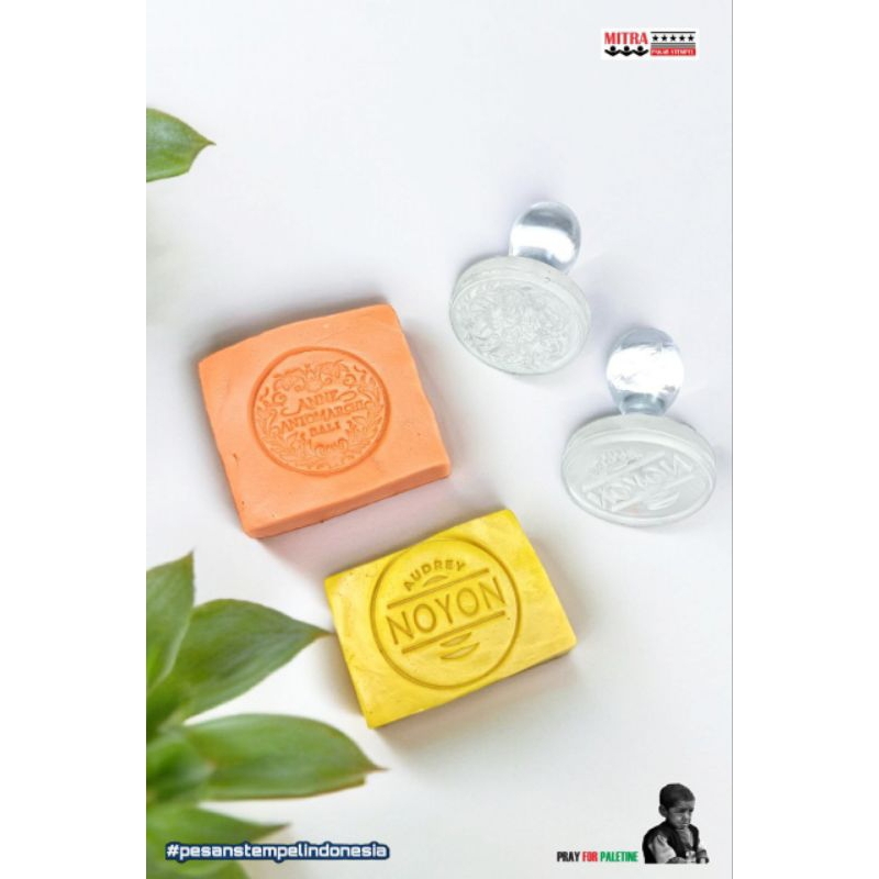 

stempel sabun bahan full akrilik bisa custom design dan ukuran soap stamp