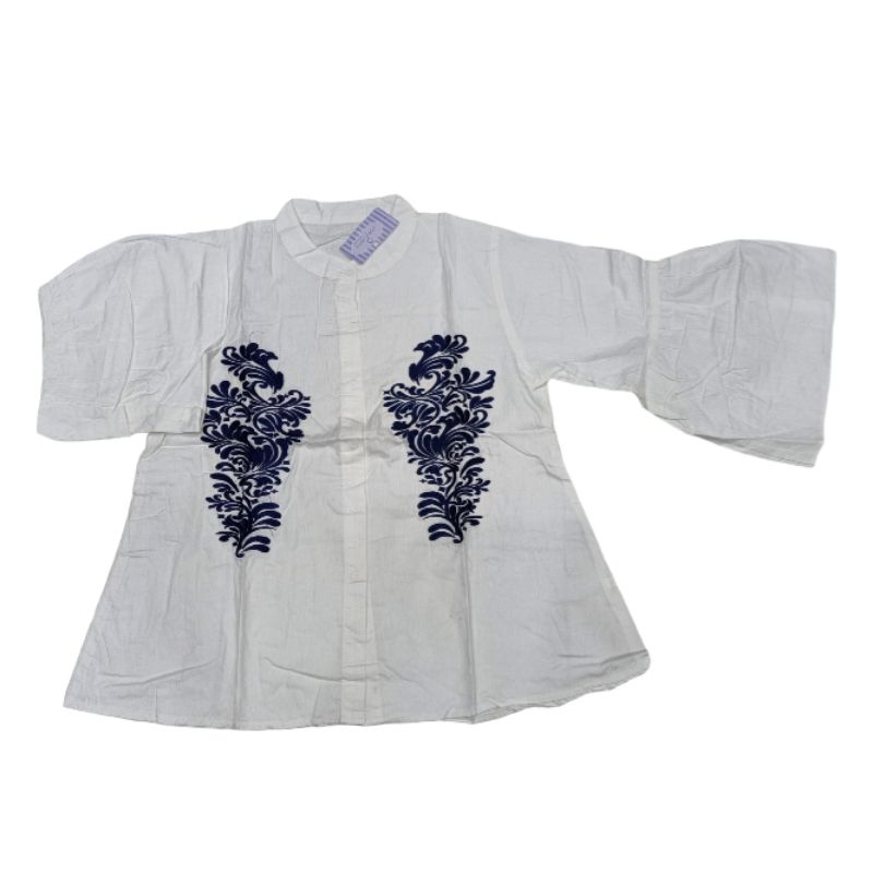 ATASAN PUTIH WANITA KATUN BORDIR