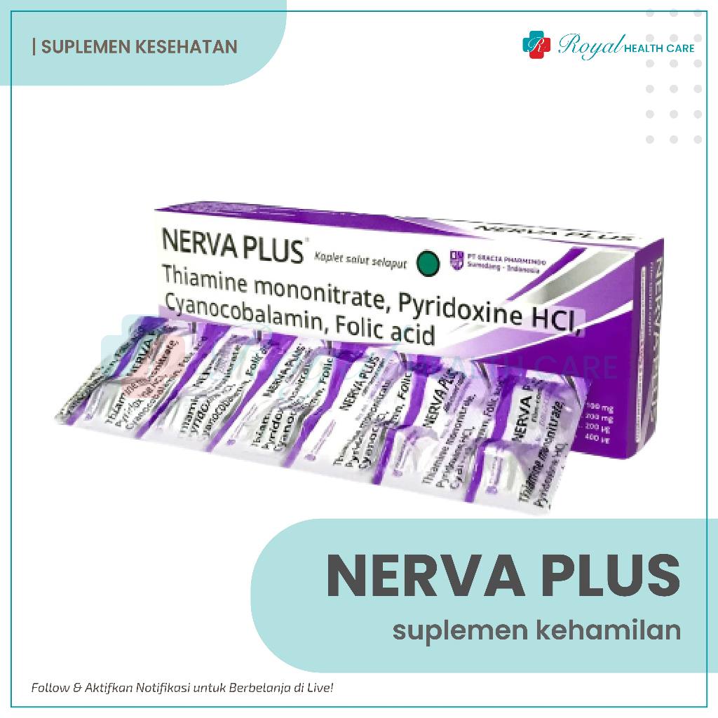 [EXPIRED MARET 2026] NERVA PLUS KAPLET, Defisiensi vit.B1, B6, B12 & Asam Folat