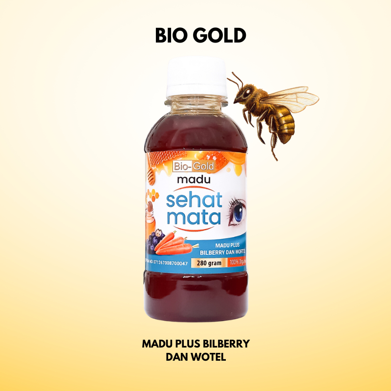 

Madu Sehat Mata Bio Gold Plus Bliberry Dan Wortel 100% Original BPOM Atasi Minus Plus Glukoma