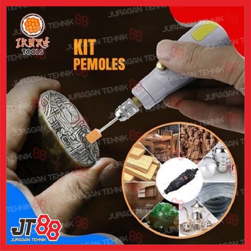 Mata Bor tunner Mini Cunner IKURA RTS202 Rotary Tools Set 105Pcs