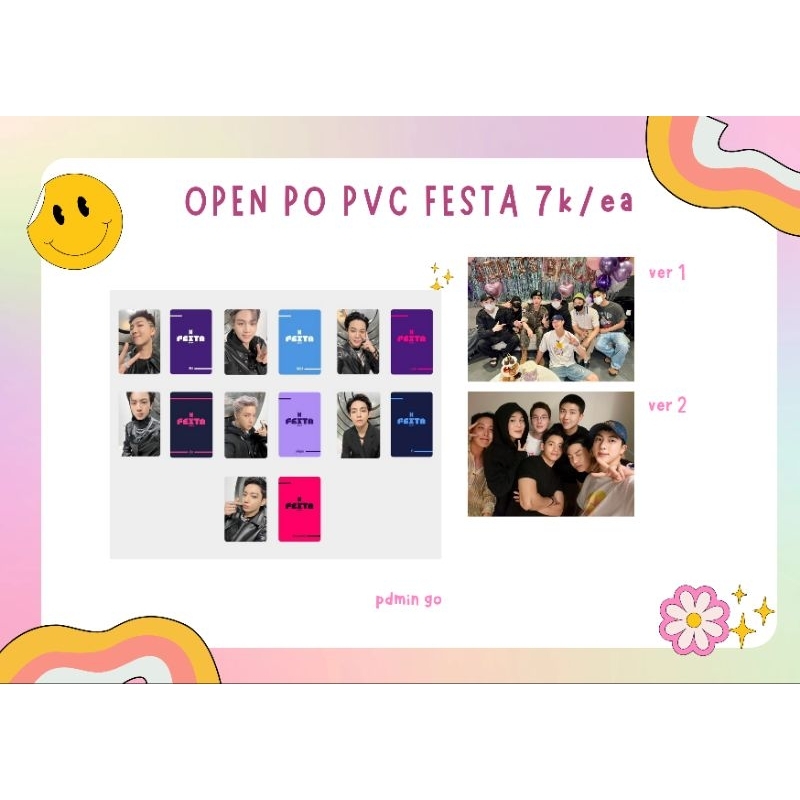 PHOTOCARD PVC BTS FESTA OT7 SOLO UNOFFICIAL