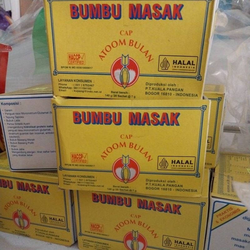 

Bumbu Atom Bulan 1 box / pak, Bumbu Tabur Bulan Original