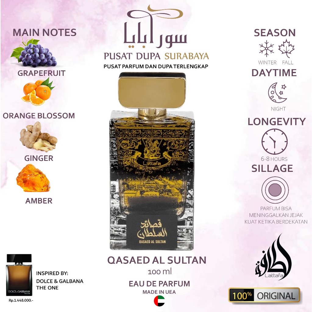 Parfum Asli Arab Original Premium/Dubai/QASAED AL SULTAN