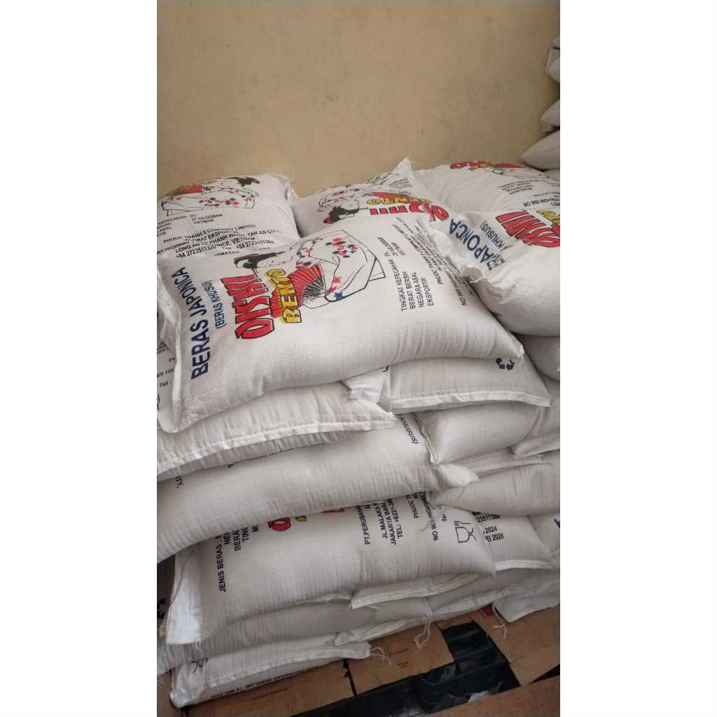 

Beras Jepang / Japonica Rice Merek OISHII BENTO 25 Kg