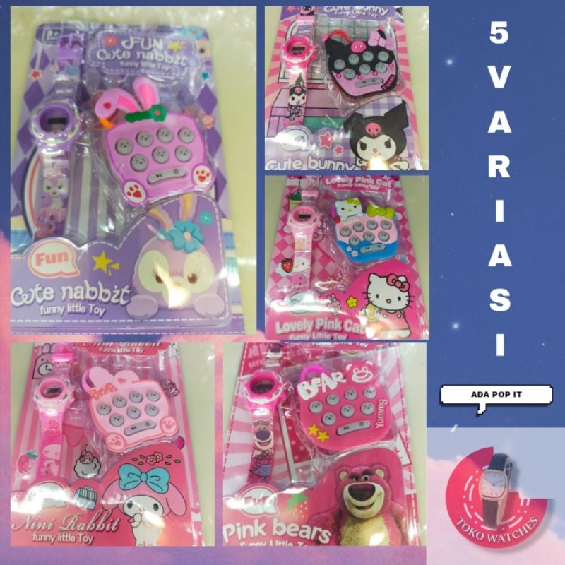TOKO WATCHES - JAM TANGAN ANAK KARAKTER DENGAN POP IT