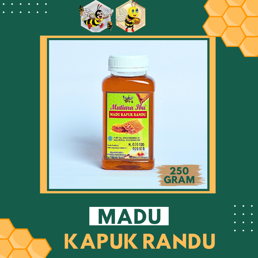 

250 GRAM - MUTIARA IBU MADU BUNGA KAPUK RANDU