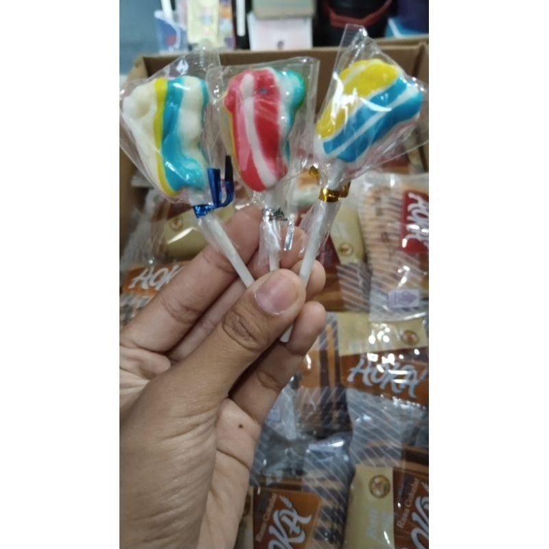 

PERMEN LOLLIPOP KAKI PREMIUM 100% GULA ASLI