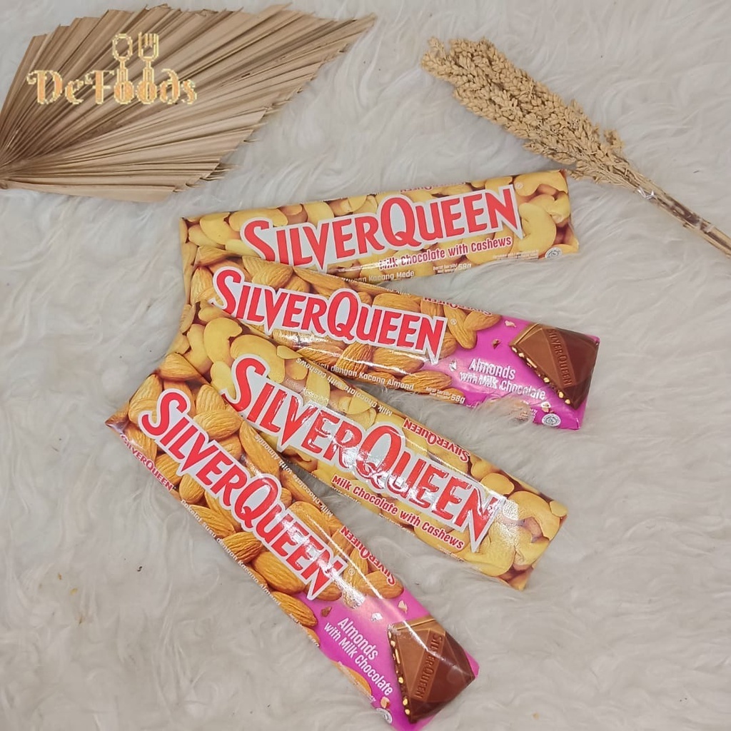 

SILVER QUEEN CHUNKY BAR CASHEW ALMOND COKELAT KACANG MENTE ALL VARIAN SILVERQUEEN SG