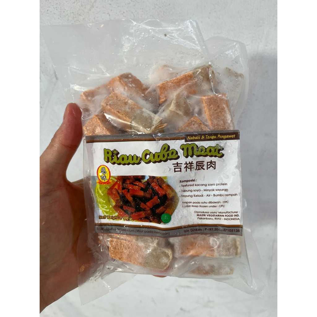 

Ci Wei Riau Cube Meat Nabati 500gr Layer Meat Vegetarian